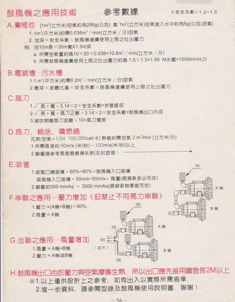 台湾高压风机选型计算公式 台湾高压风机选型计算公式