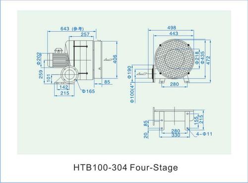 中压透浦式鼓风机HTB100-304 中压透浦式鼓风机HTB100-304